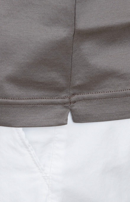 Short-sleeved T-shirt in ultra-light Scottish yarn