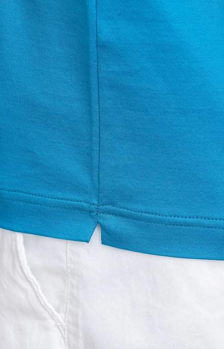 Short-sleeved T-shirt in ultra-light Scottish yarn