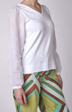 T-shirt manica lunga in scollo a V_COL_001_02