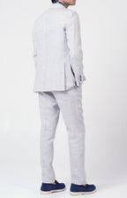Linen suit with "leisure fit" trousers
