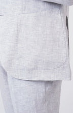 Linen suit with "leisure fit" trousers