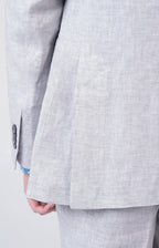 Linen suit with "leisure fit" trousers