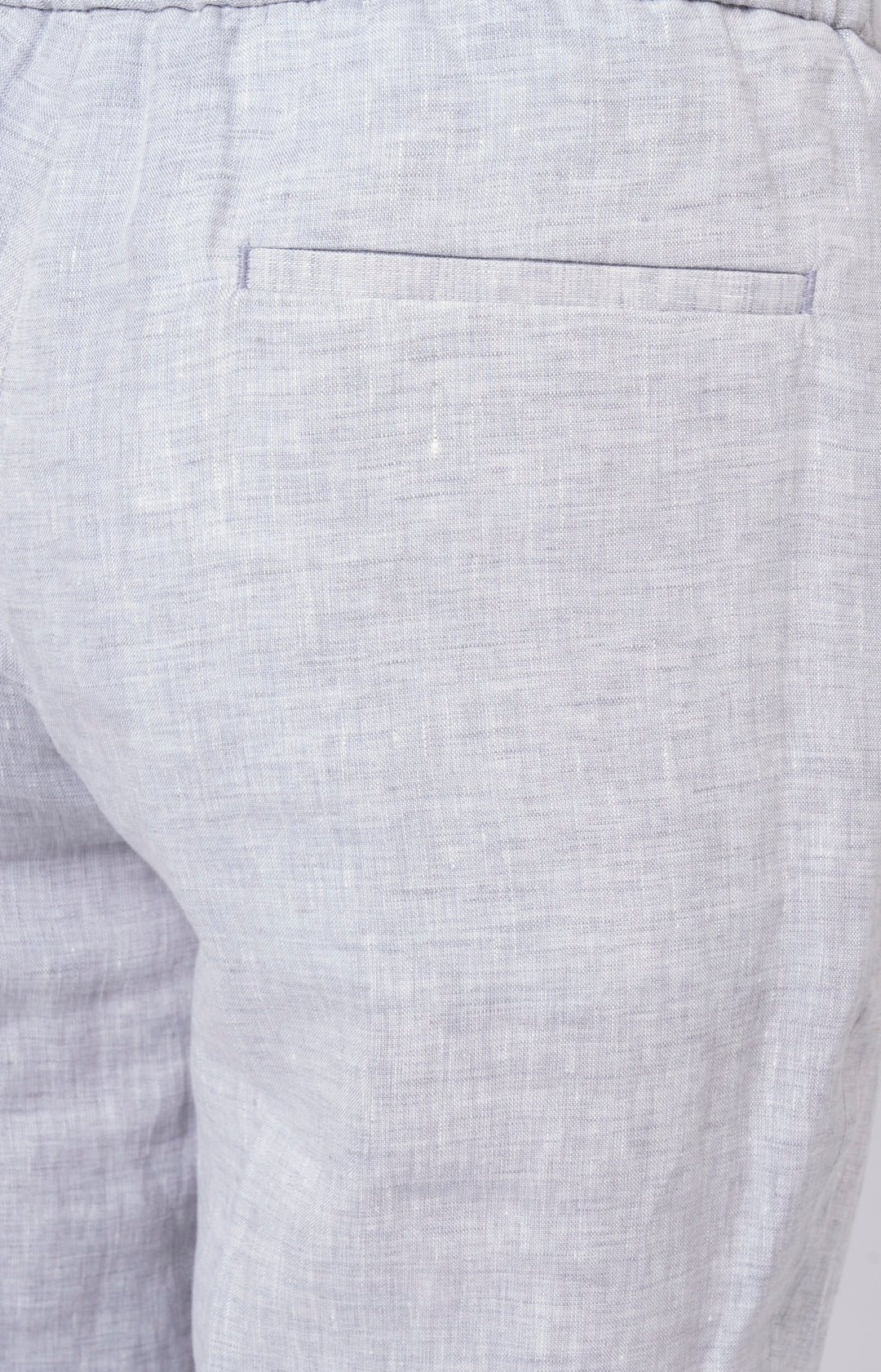 Linen suit with "leisure fit" trousers