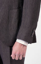 Linen suit with "leisure fit" trousers