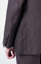 Linen suit with "leisure fit" trousers