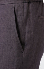 Linen suit with "leisure fit" trousers