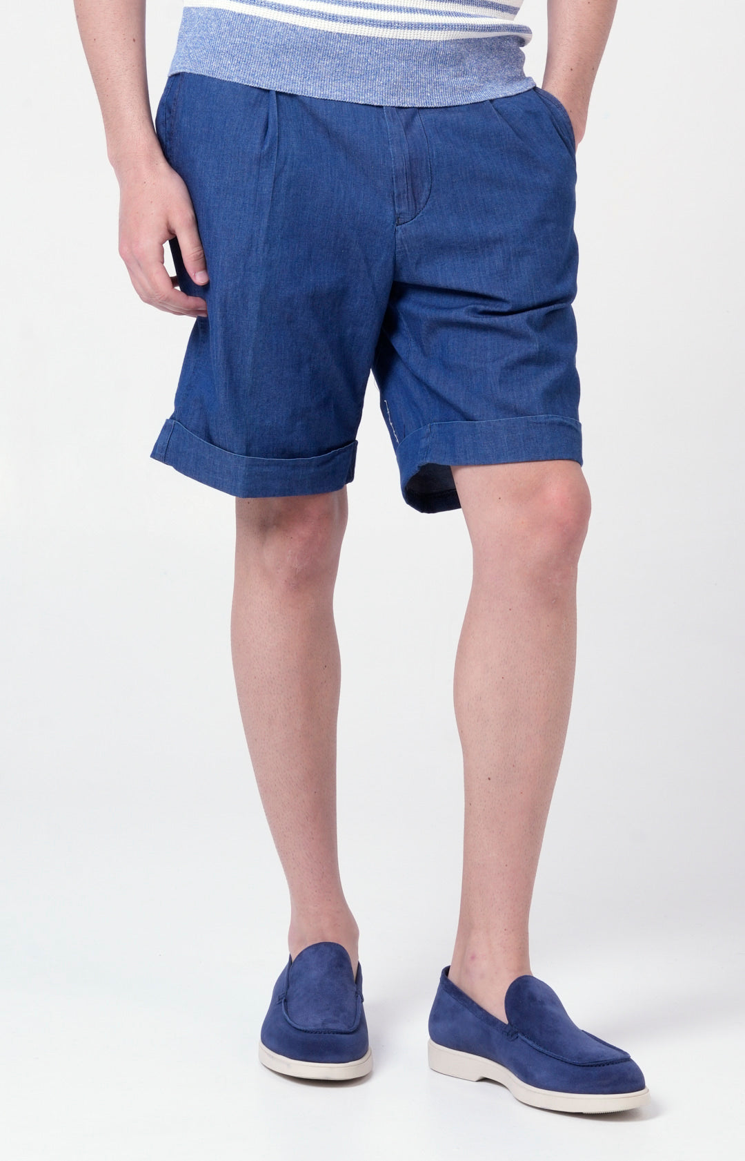 Bermuda in denim stretch ultra-light
