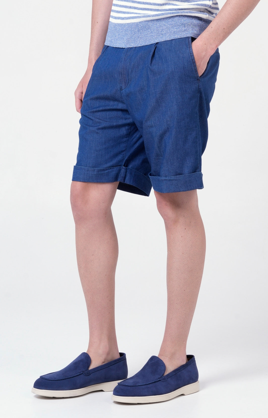 Bermuda in denim stretch ultra-light
