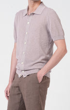 “Leisure fit” linen Bermuda shorts