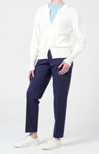 Bomber zip in spugna di cotone