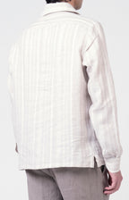 Casacca in lino con collo gladiatore
