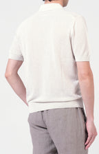 Camicia manica corta in cotone traforato