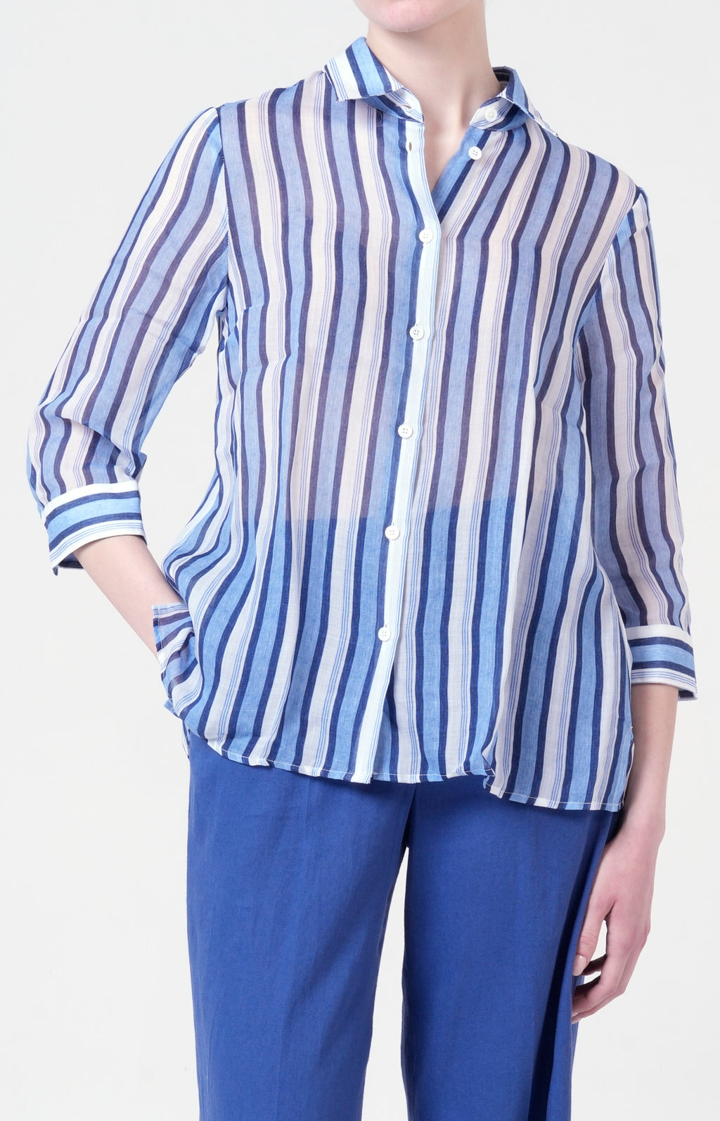 Camicia in tessuto biologico ultra-light
