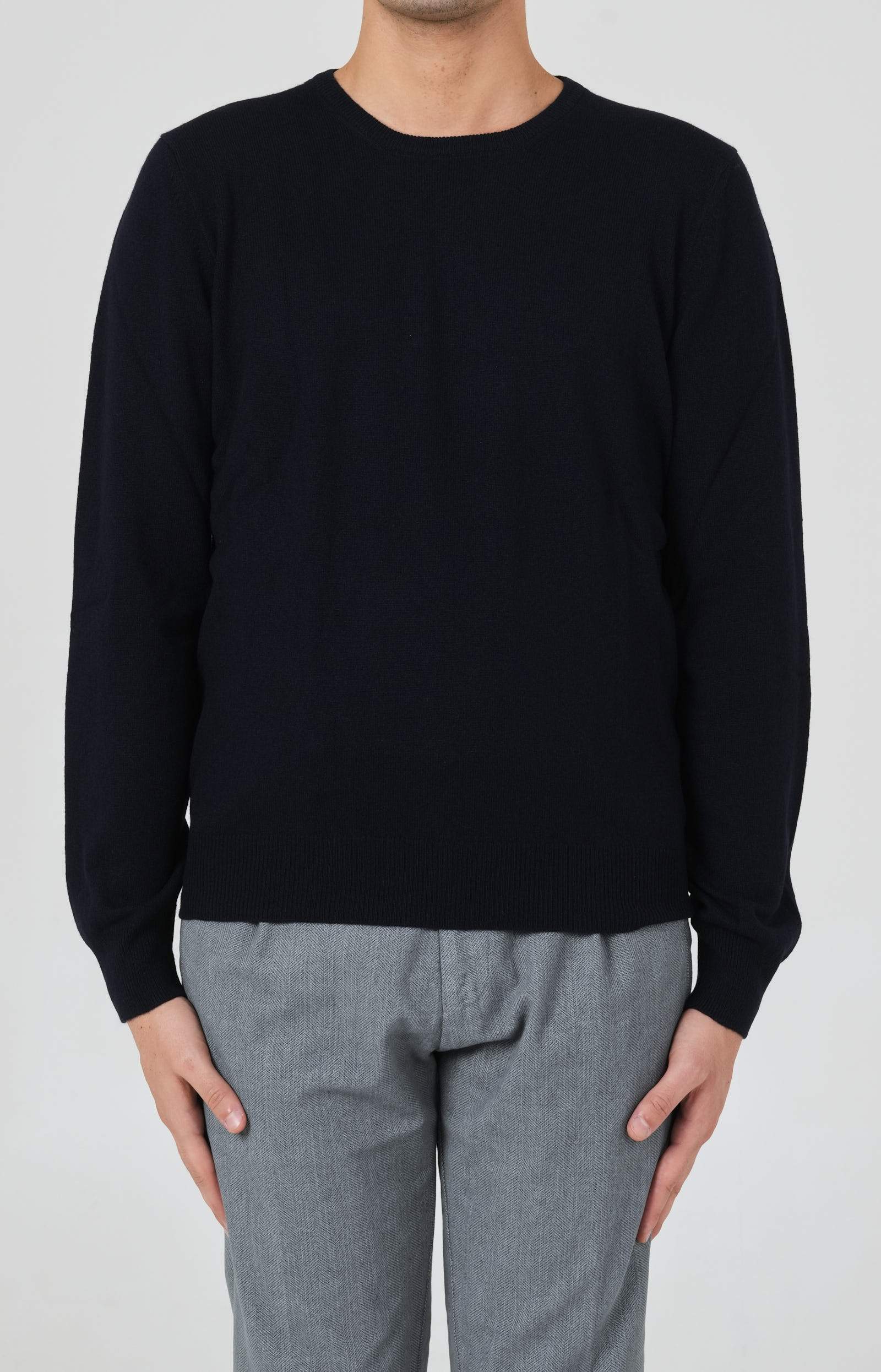 Girocollo in lana e cashmere