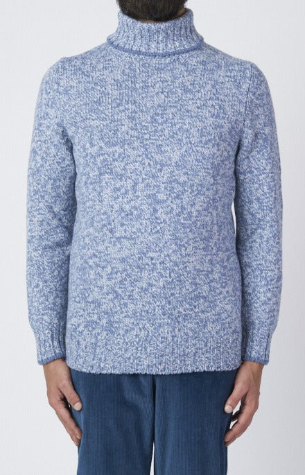 Melange wool turtleneck
