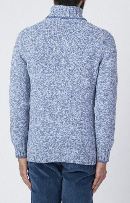 Melange wool turtleneck