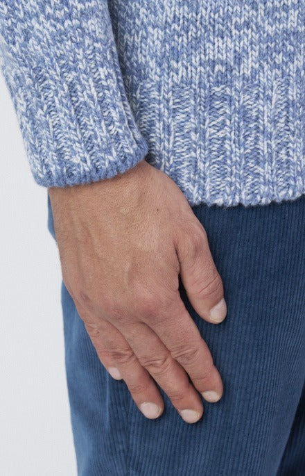 Melange wool turtleneck