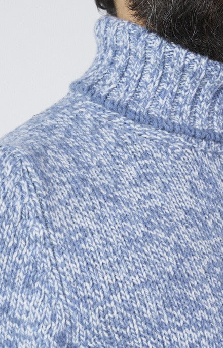 Melange wool turtleneck