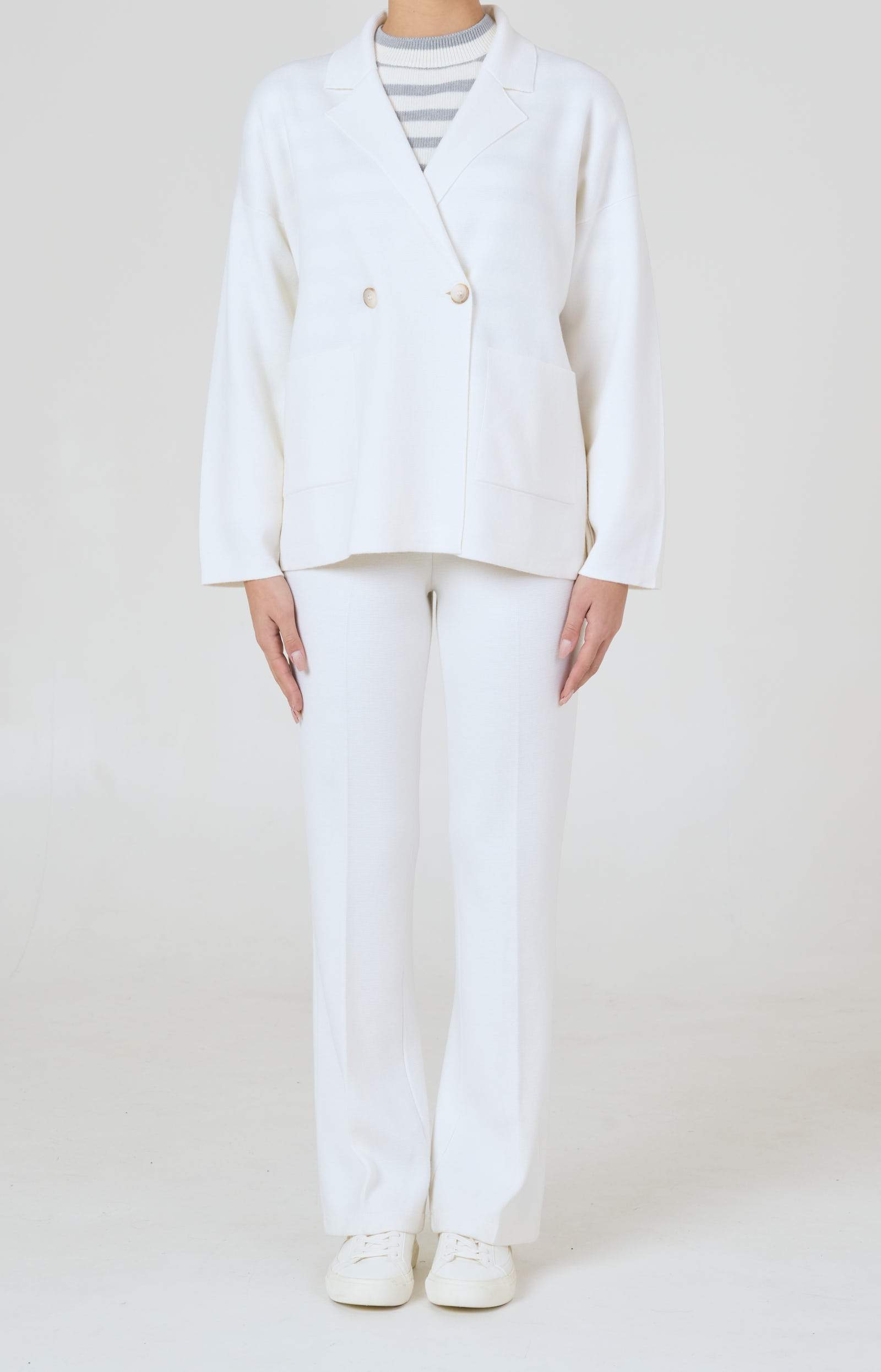 Oversized wool suit