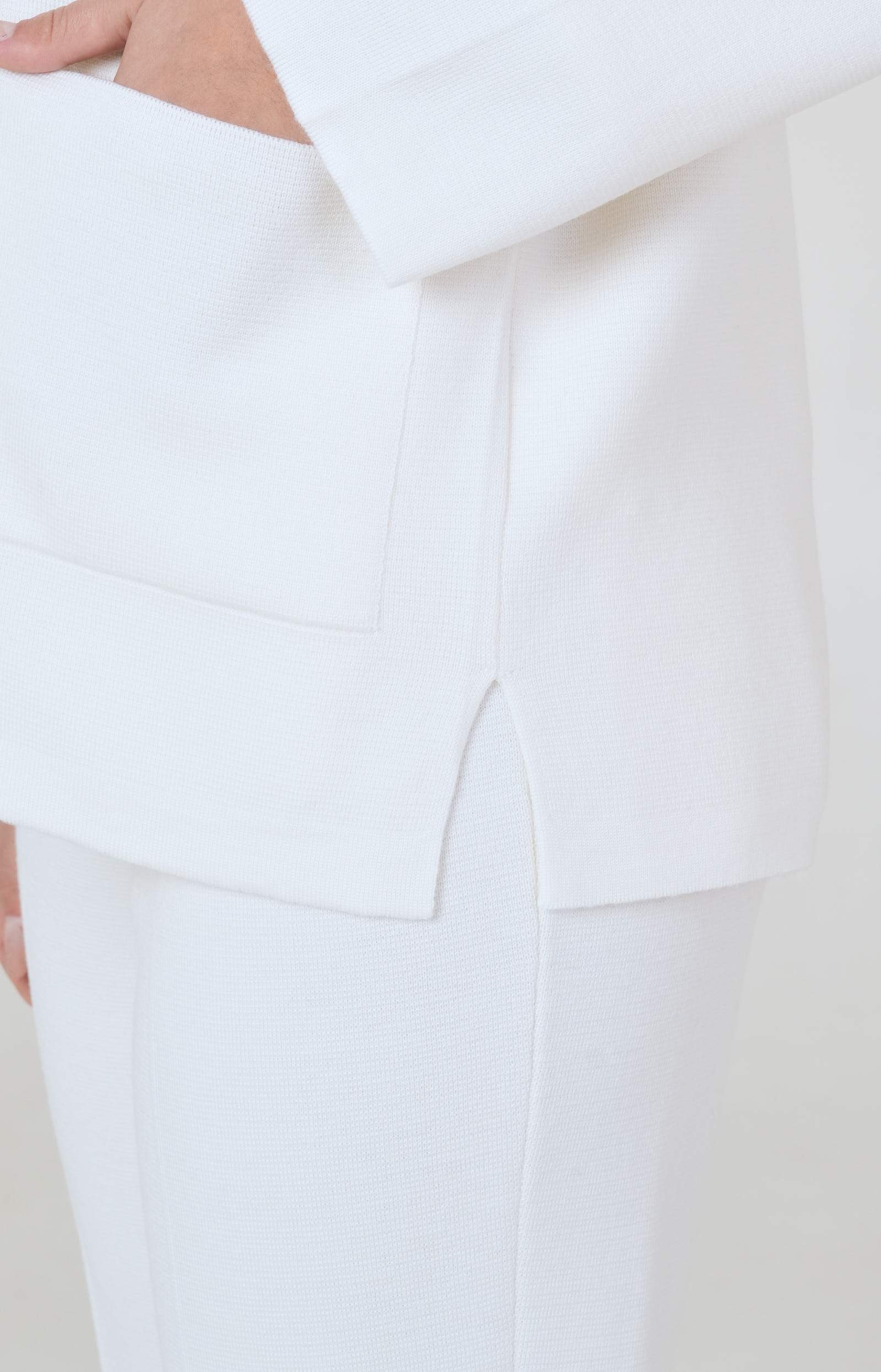 Oversized wool suit