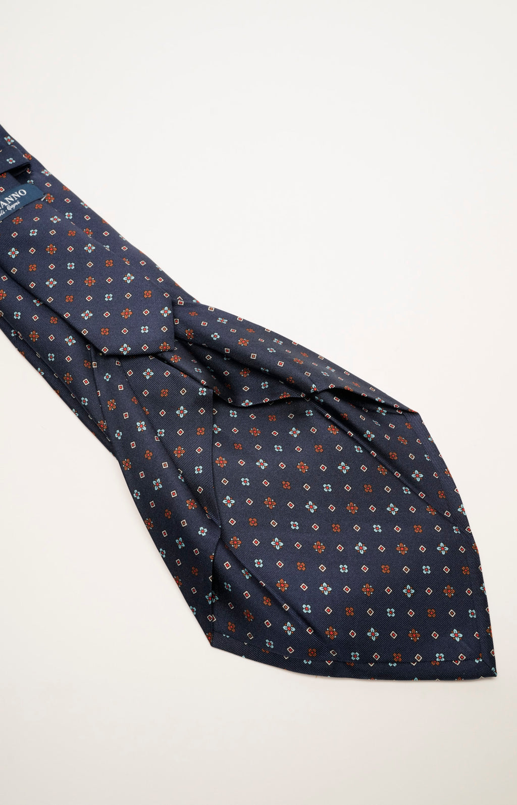 Cravatta sartoriale sette pieghe in seta