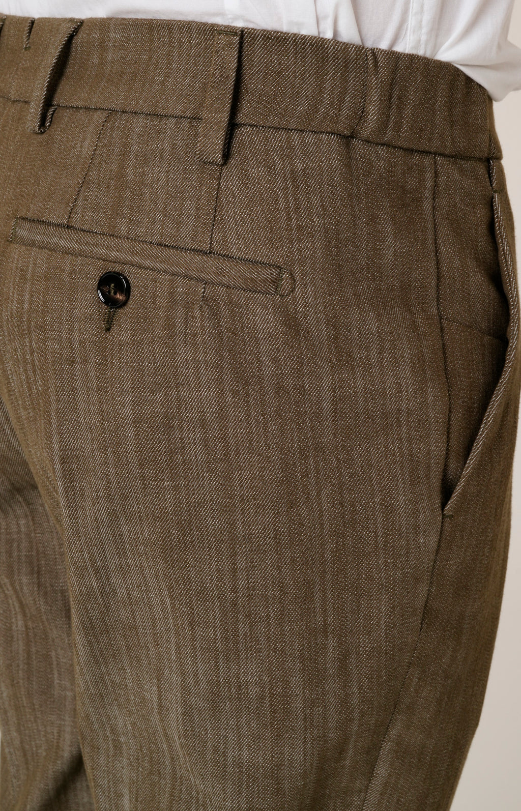 Pantalone comfort tasca america in denim stretch