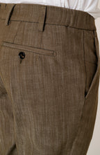 Pantalone comfort tasca america in denim stretch