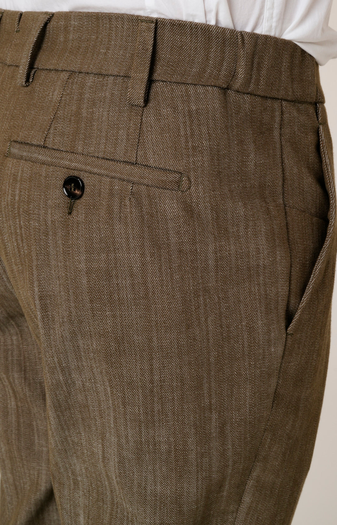 Pantalone comfort tasca america in denim stretch