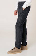 Pantalone comfort tasca america in denim stretch