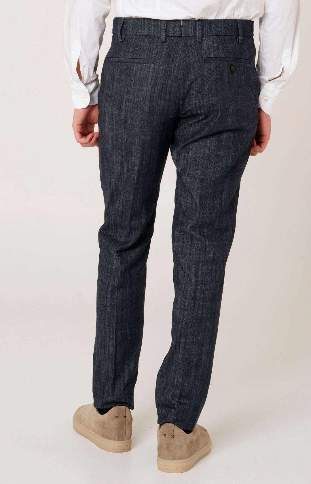 Pantalone comfort tasca america in denim stretch