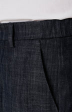 Pantalone comfort tasca america in denim stretch