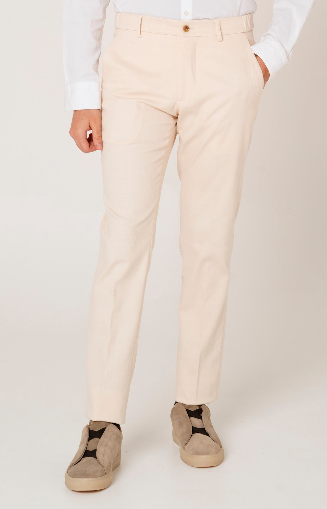 Pantalone comfort tasca america in denim stretch