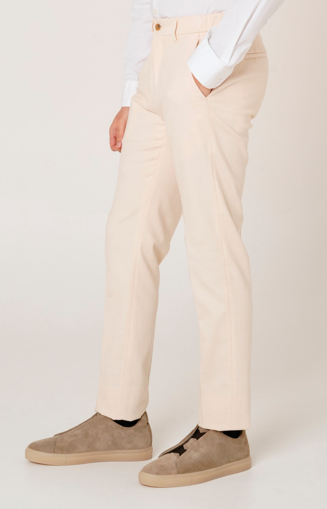 Pantalone comfort tasca america in denim stretch