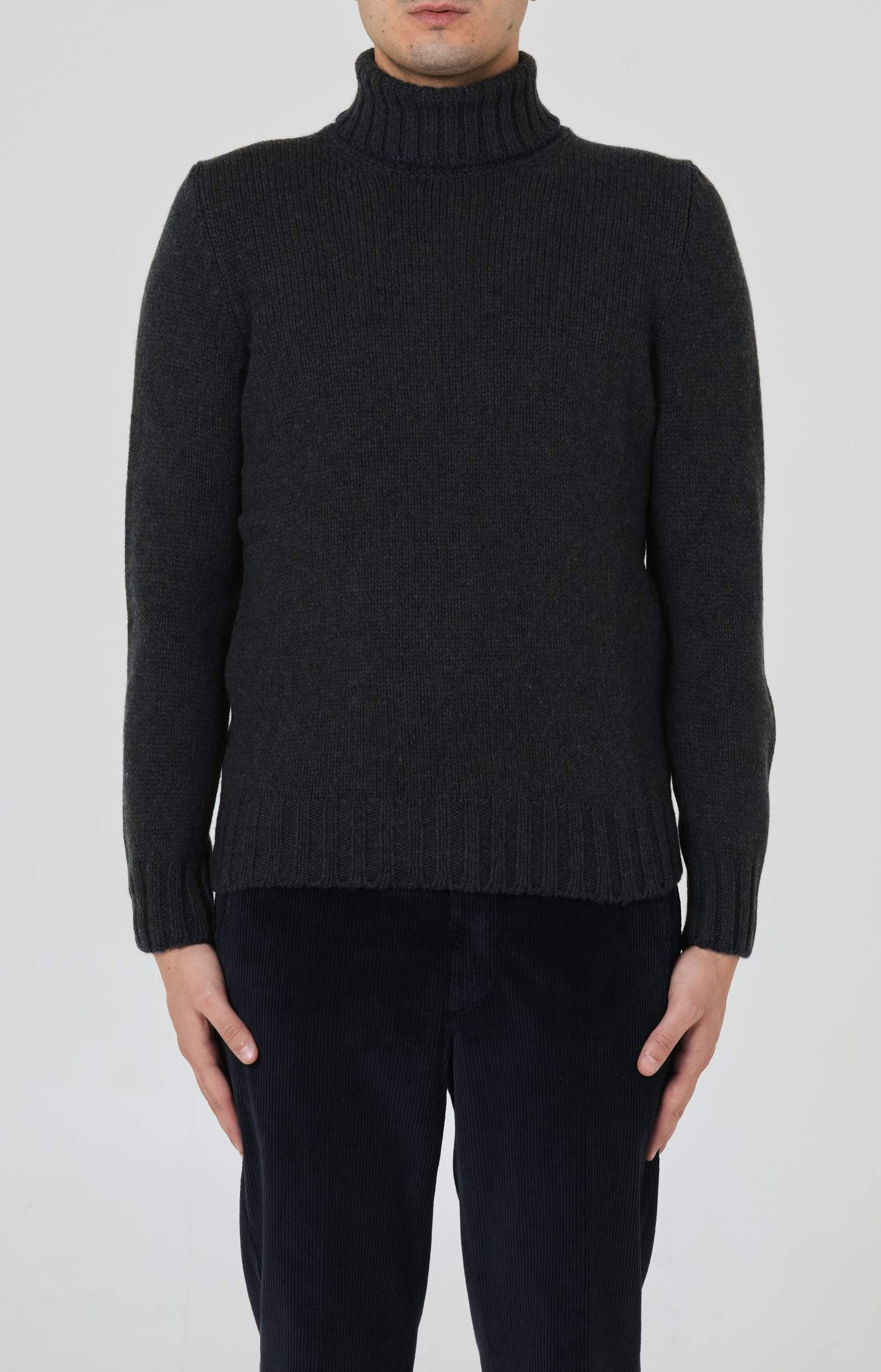 Melange wool turtleneck
