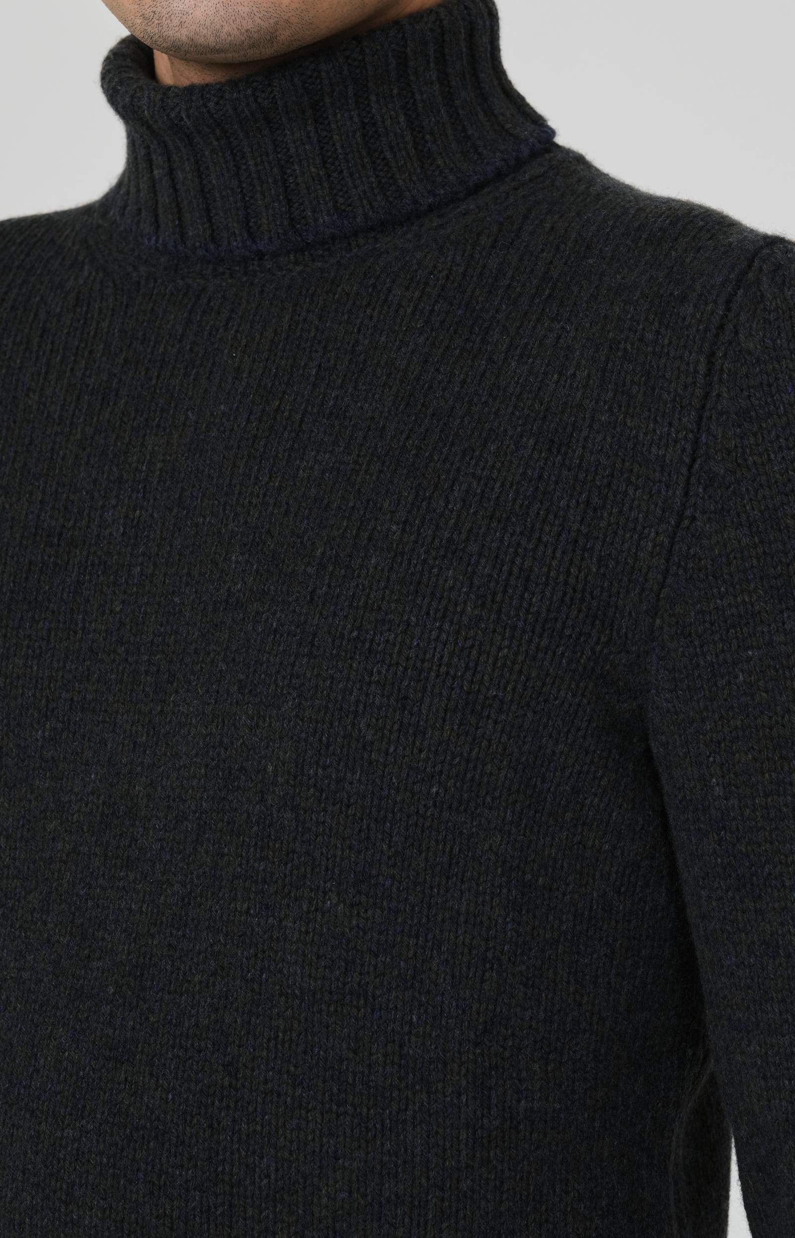 Melange wool turtleneck