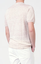Short-sleeved T-shirt in ultra-light linen jersey