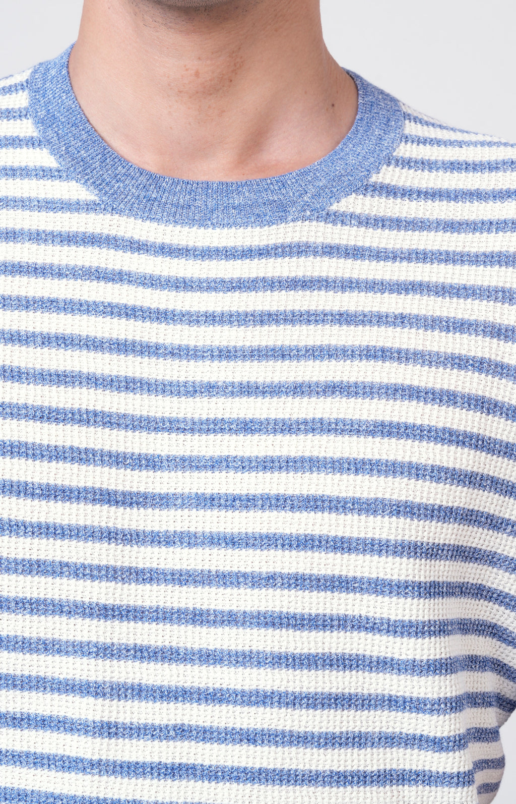 T-shirt manica corta in lino e cotone