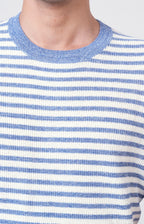 T-shirt manica corta in lino e cotone