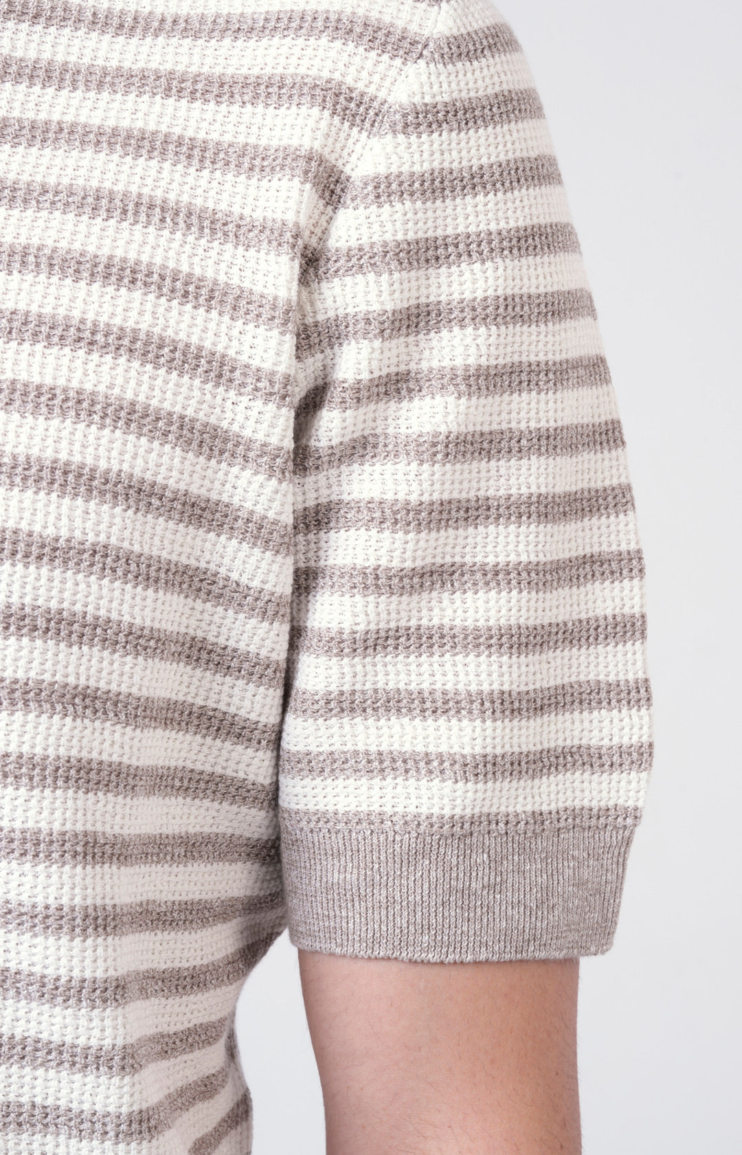 T-shirt manica corta in lino e cotone