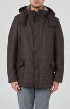 Giaccone in lana e cashmere