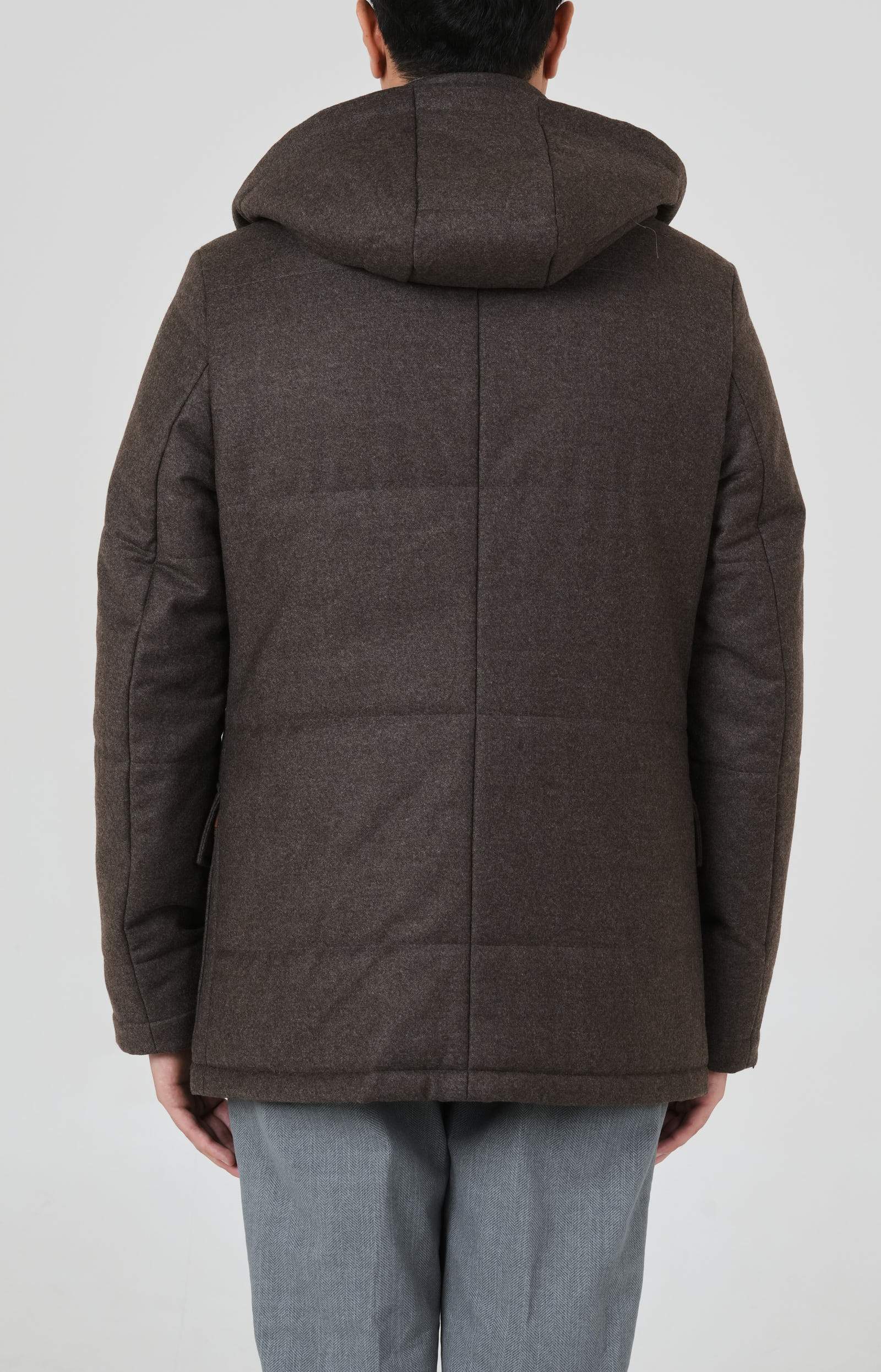 Giaccone in tessuto Loro Piana lana e cashmere