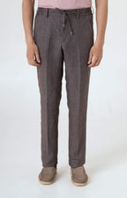 “Leisure Fit” linen trousers