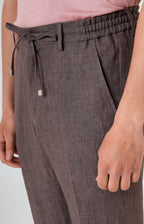 Pantalone “Leisure Fit” in lino