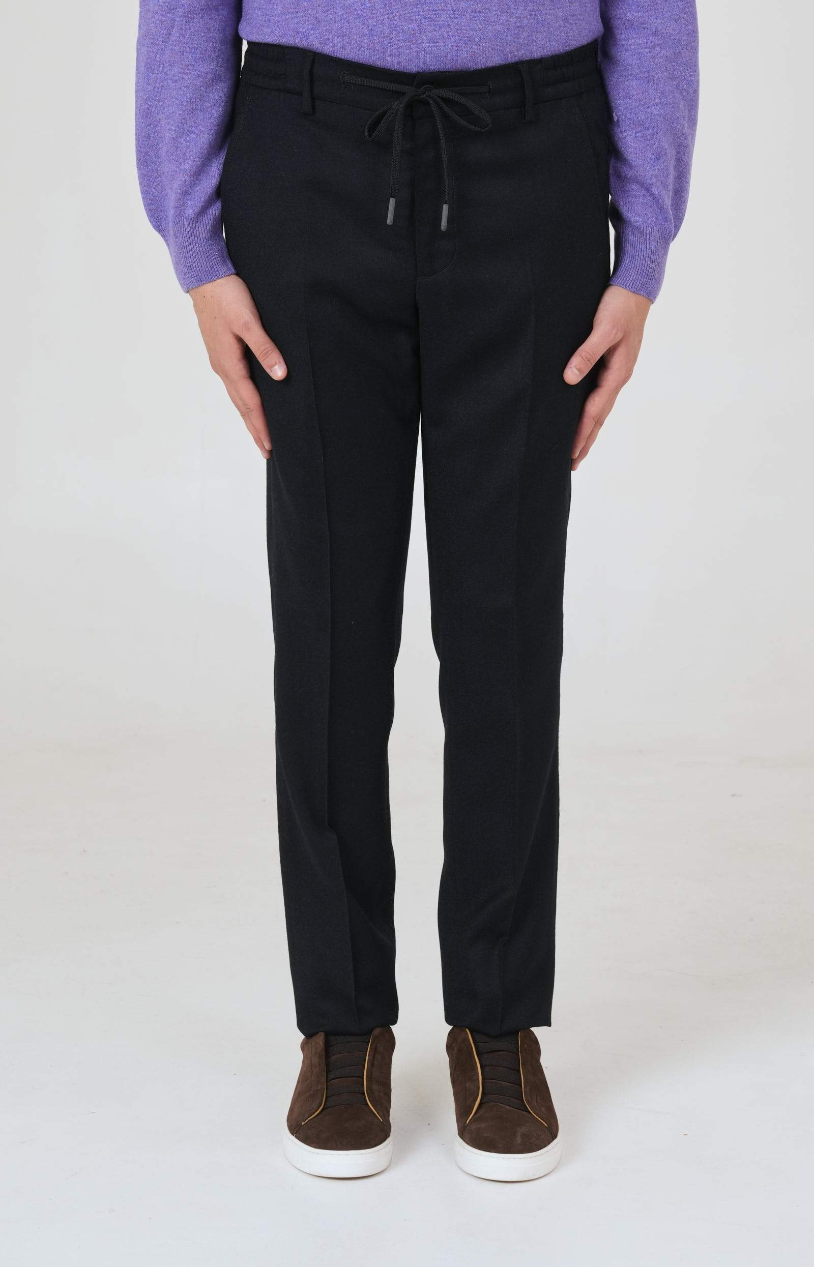 "Leisure Fit" flannel trousers