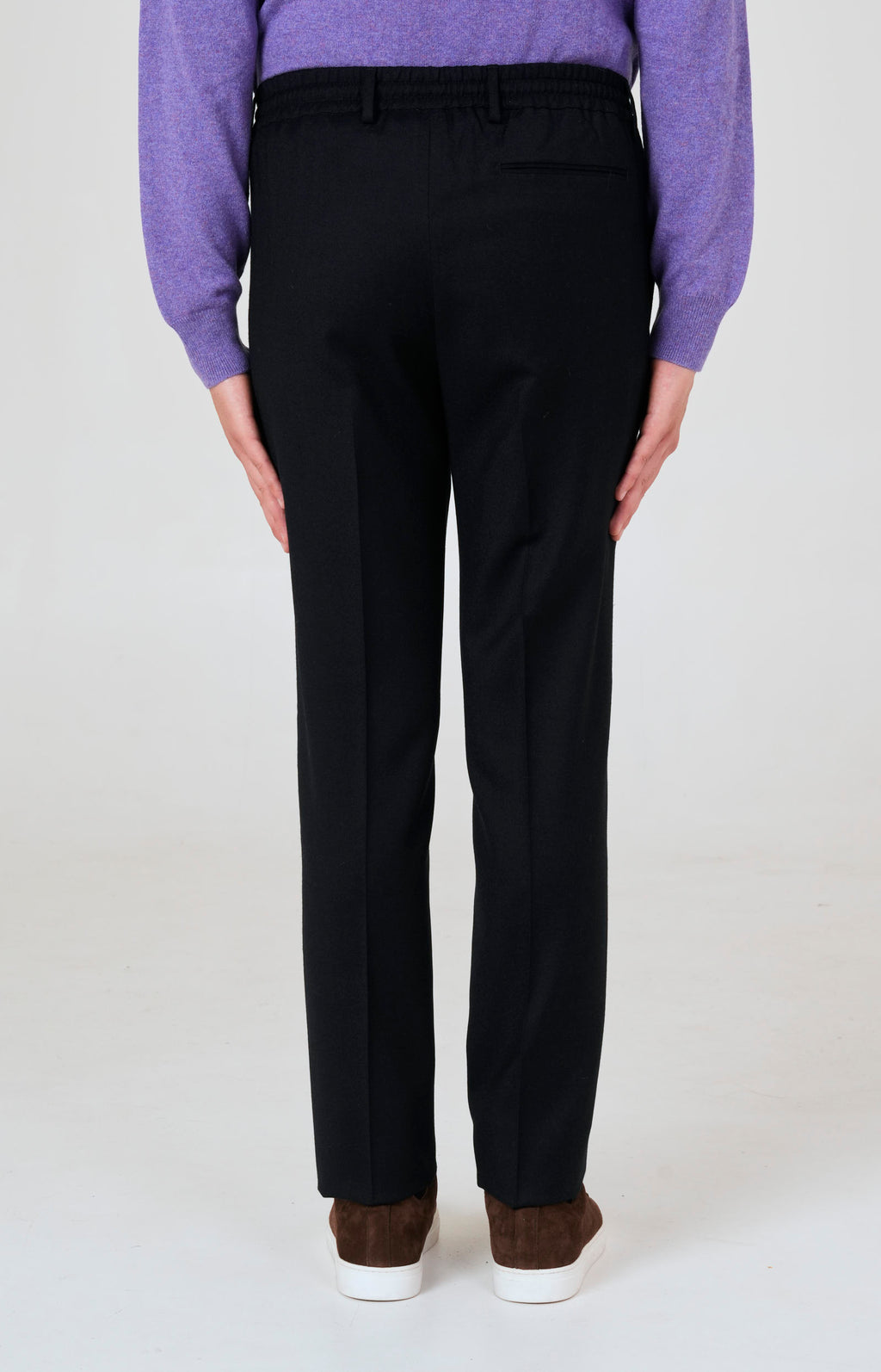 "Leisure Fit" flannel trousers