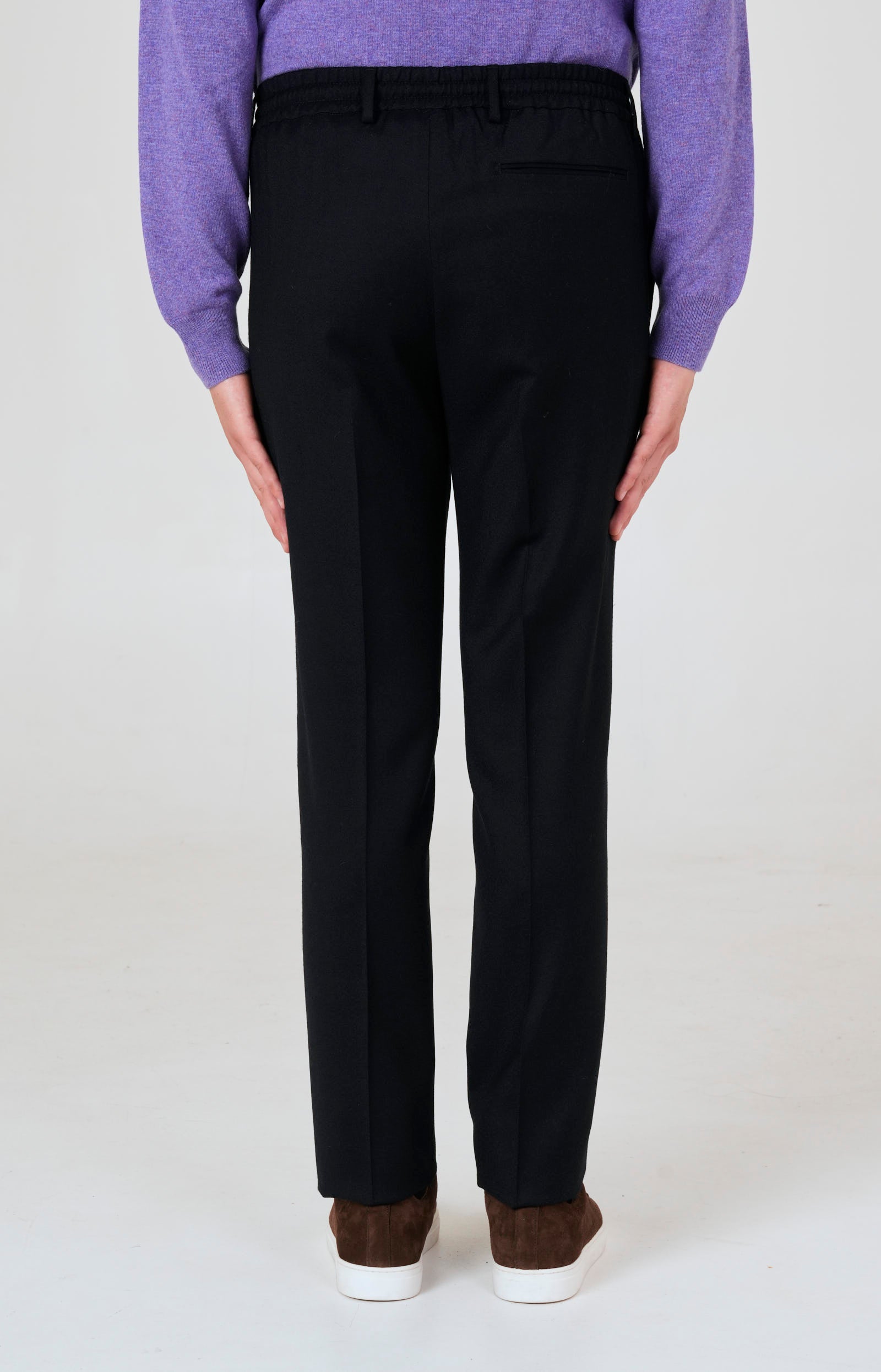 "Leisure Fit" flannel trousers