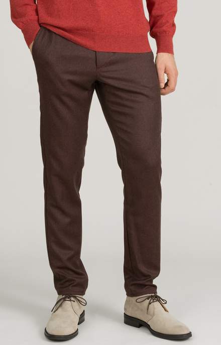 "Leisure Fit" flannel trousers