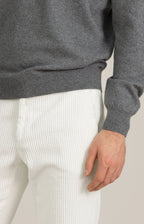 Pantalone "Leisure Fit" in velluto stretch