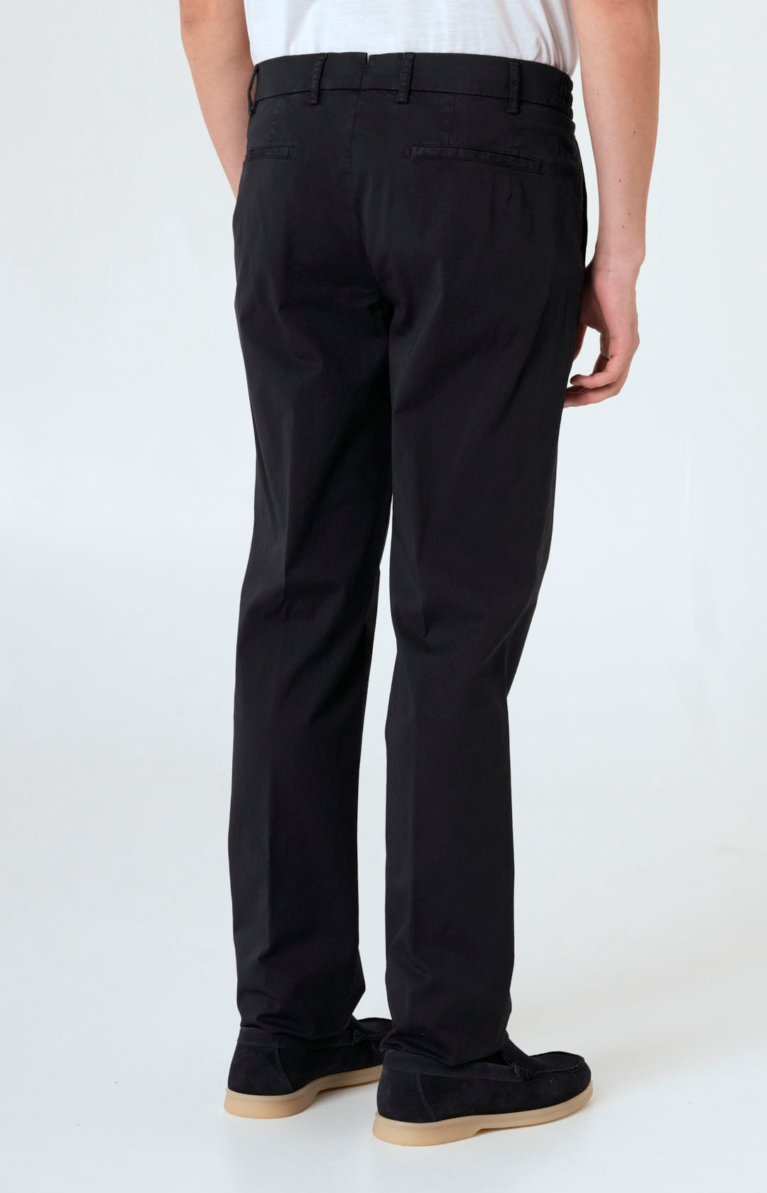 Comfort stretch cotton trousers with America pocket