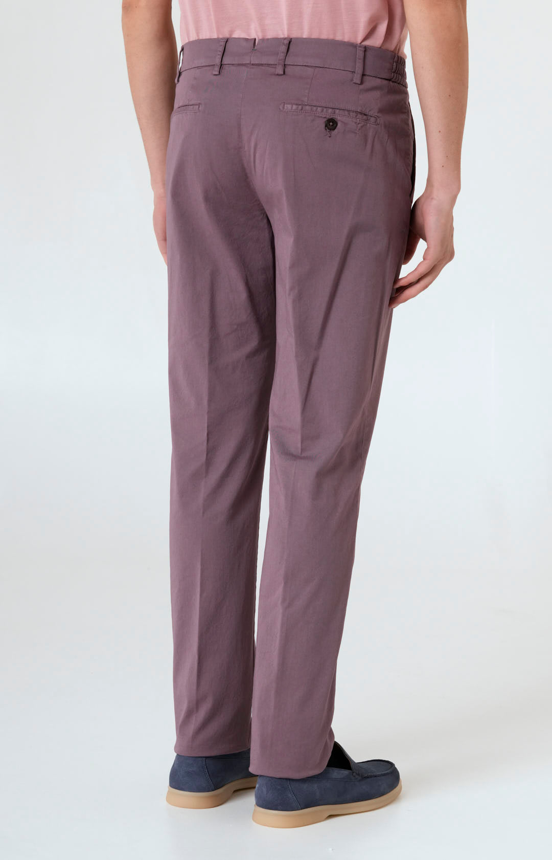 Comfort stretch cotton trousers with America pocket